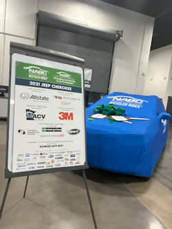 The refurbished vehicle donation was made possible through the National Auto Body Council’s Recycled Rides program, with support from Allstate, Raymond Auto Body and additional industry partners.