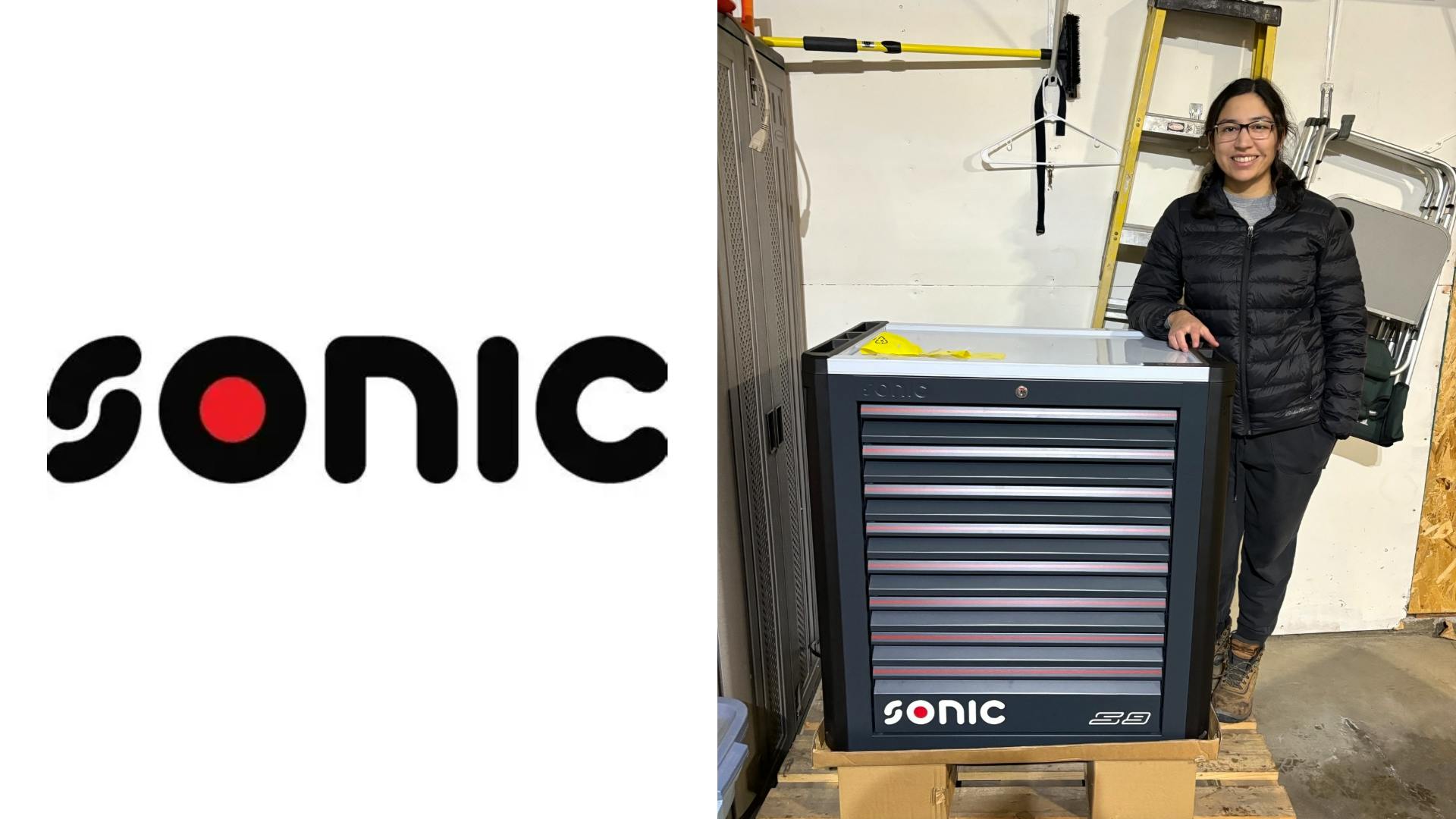 Maria Hoff won a Sonic S9 Toolbox as part of the Sonic Impact Scholarship Program.